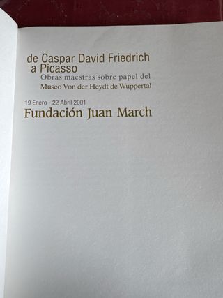 Libro de Arte: De Caspar David Friedrich a Picasso