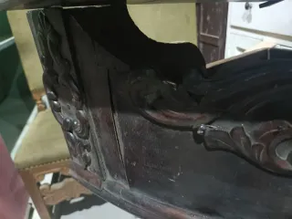 Ménsulas caoba pareja rinconera repisa antigua