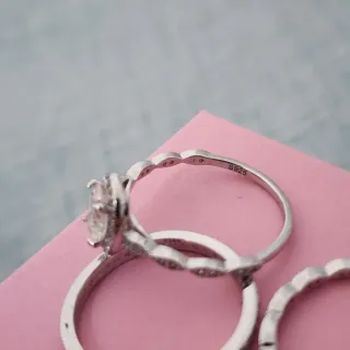 Anillo Plata Moissanita Ovalado