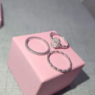 Anillo Plata Moissanita Ovalado