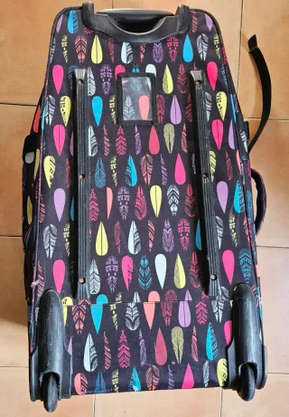Maleta grande Roxy estampado plumas