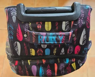 Maleta grande Roxy estampado plumas