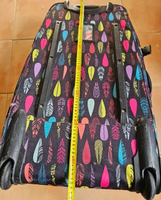 Maleta grande Roxy estampado plumas