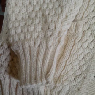 Maglione 100% Lana Irlandese Fatto a Mano