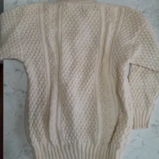 Maglione 100% Lana Irlandese Fatto a Mano