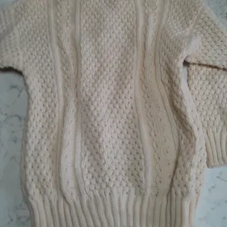 Maglione 100% Lana Irlandese Fatto a Mano