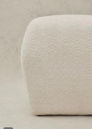 Puff Boucle James Malone beige o rosado