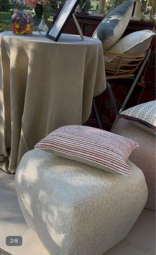 Puff Boucle James Malone beige o rosado