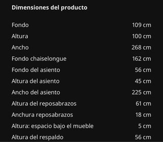 Sofá 3 plazas Hillared Antracita
