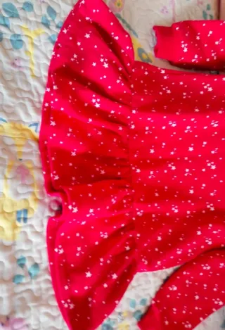 Vestido invierno niña estrellas