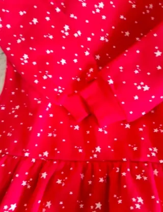 Vestido invierno niña estrellas
