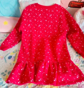 Vestido invierno niña estrellas