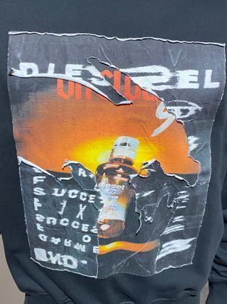 Sudadera Diesel fit holgado color negro