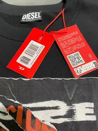 Sudadera Diesel fit holgado color negro