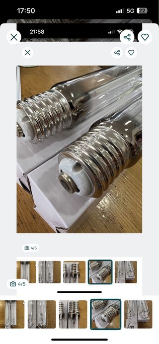 Lâmpada Cultivo Hidroponia E39 600W 2000k