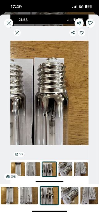 Lâmpada Cultivo Hidroponia E39 600W 2000k