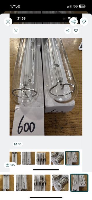 Lâmpada Cultivo Hidroponia E39 600W 2000k