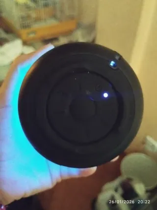 Altavoz Bluetooth Negro con Luces LED