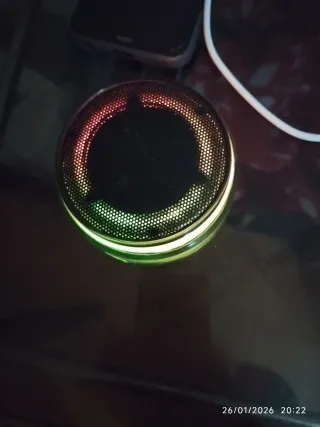 Altavoz Bluetooth Negro con Luces LED