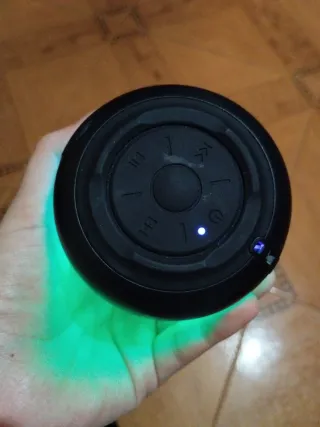 Altavoz Bluetooth Negro con Luces LED