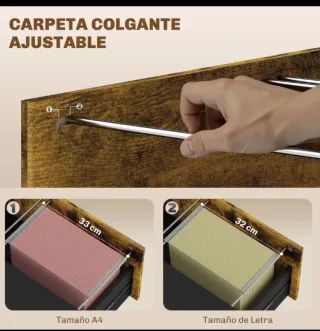 Cajonera de oficina madera