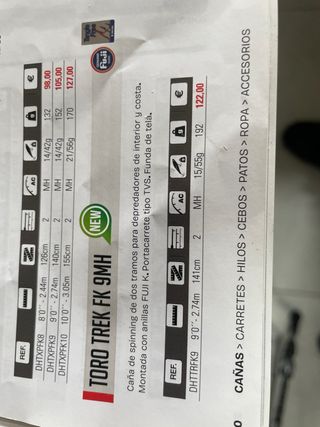 Caña Hart Toro Trek FK 9MH.