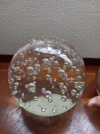 Lote 2 Bolas Cristal Burbujas