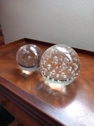 Lote 2 Bolas Cristal Burbujas