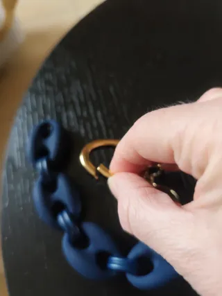 Bracciale donna blu e oro