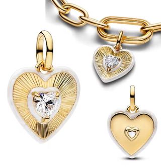 Colgante Corazón Talisman Blanco