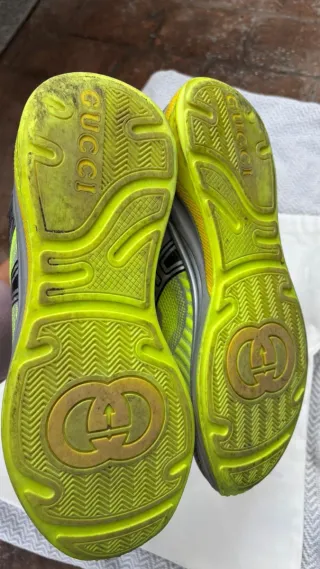 Sneakers Gucci Verde e Argento