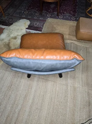 Sillón de cuero marrón