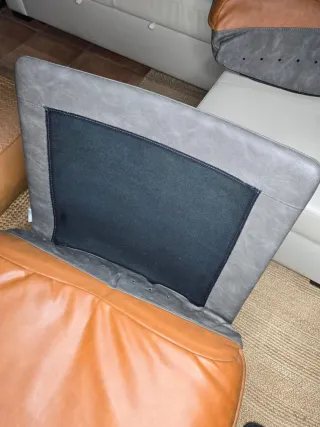 Sillón de cuero marrón