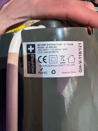 Extractor Garden High Pro 150 30w