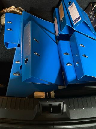 Lote 10 Archivadores AZ A4 Azules