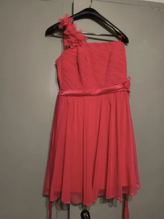 Vestido rosa con flores