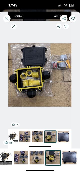 Pack 4 Caixas Conexão Impermeável Luminárias