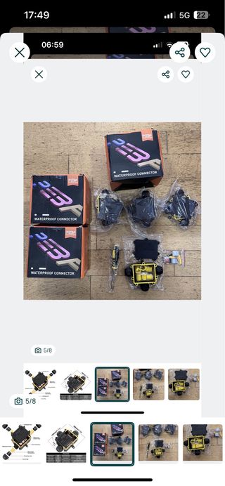 Pack 4 Caixas Conexão Impermeável Luminárias