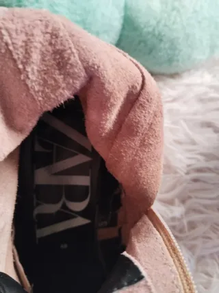 Botines Zara Piel Nude Talla 40