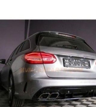 Difusor de paragolpes trasero para Mercedes Clase