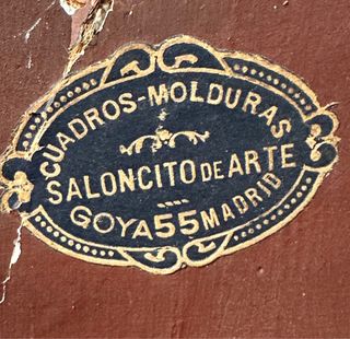 RETABLO BUSTO VIRGEN. ESTEVA Y CÍA. Años 30.