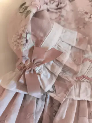 Vestido infantil floral con volantes (miranda)