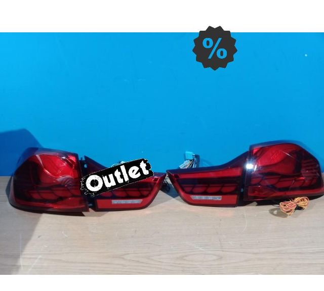 CX PILOTOS FULL LED BMW F32 F33 F36 LIGHT BAR OLED FONDO ROJ