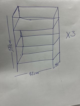 Estantería metálica azul