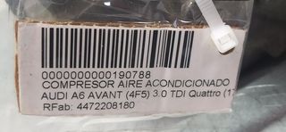 AUDI A6 AVANT (4F5) 3.0 TDI Quattro (171kW) COMPRESOR AIRE ACONDICIONADO