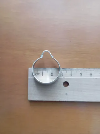 Pendientes de aro de plata