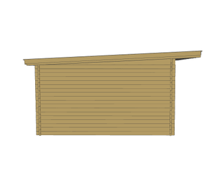 Casa de madera prefabricada 1 dormitorio