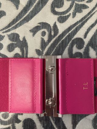 Cinturón elástico ancho rosa