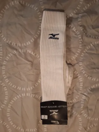 Calcetines Mizuno Volleyball Largos Blancos Talla