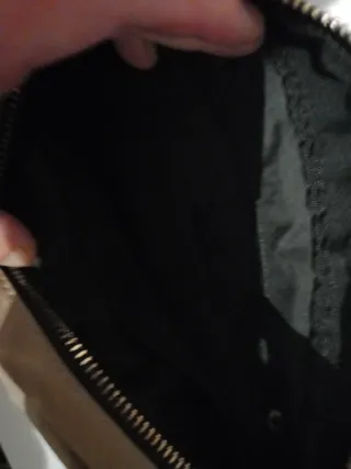 Bolso bandolera marrón y dorado